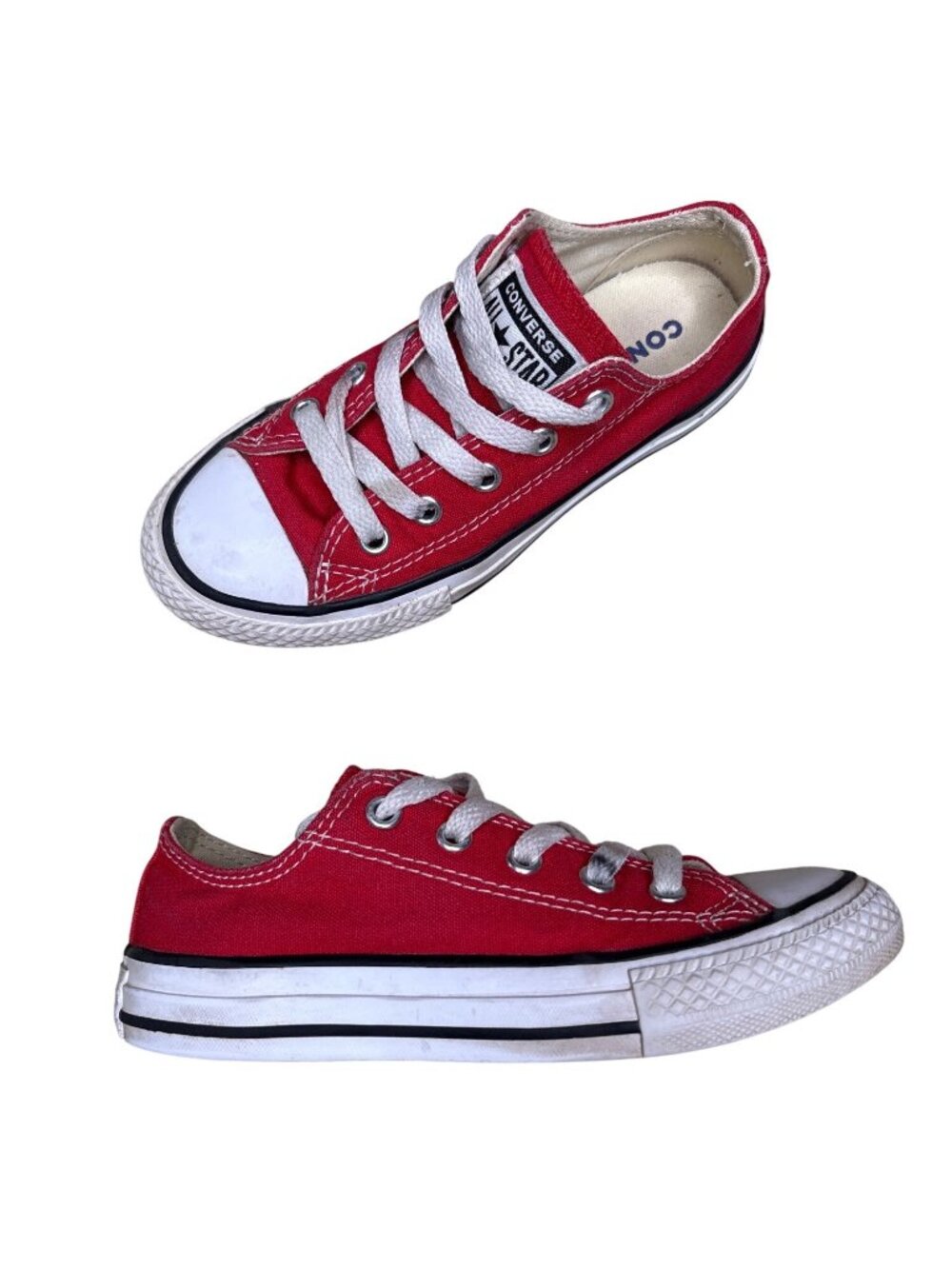 Little Kids' 12 Converse All Star Red Low Chuck Taylors